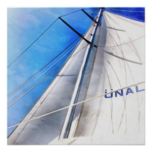 Keep The Wind In Your Sails Acrylic Art Poster