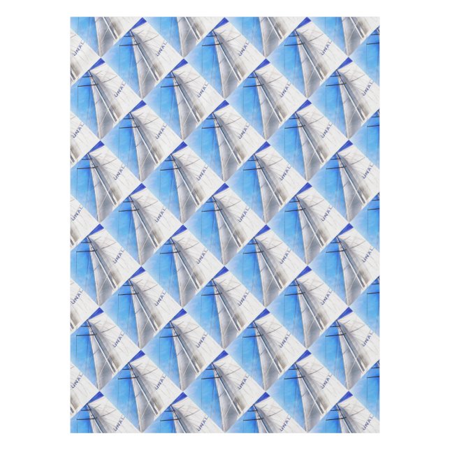 Keep The Wind In Your Sails Acrylic Art Tablecloth (Front)