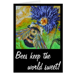 Keep the world sweet Bee Cards