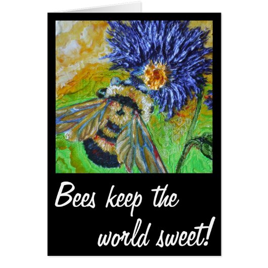 Keep the world sweet Bee Cards (Front)