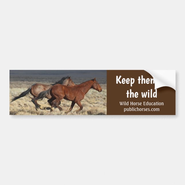 Keep Them In The Wild Bumper Sticker (Front)