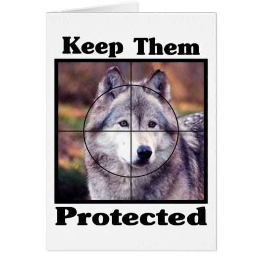 Keep them Protected - Wolf Cards (Front)