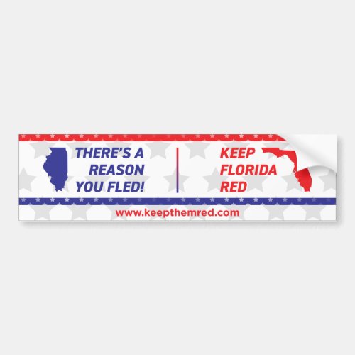 Keep Them Red _ Bumper Sticker IL to FL