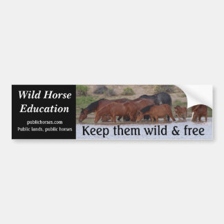 Keep Them Wild & Free Bumper Sticker