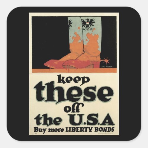 Keep these off the USA Square Sticker