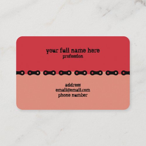 Keep Turning That Crank Red Pink Visitenkarte Business Card