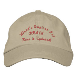 Keep updated -  embroidered baseball cap