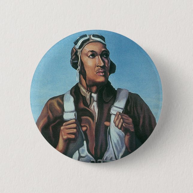 Keep Us Flying ~ Tuskeege Airman Button (Front)