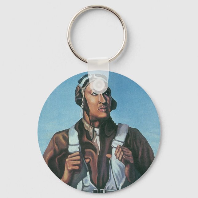 Keep Us Flying ~ Tuskeege Airman Keychain (Front)