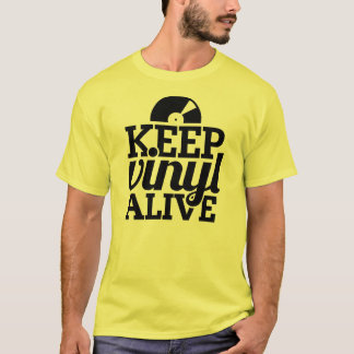 Keep Vinyl Alive T-Shirt - Yellow
