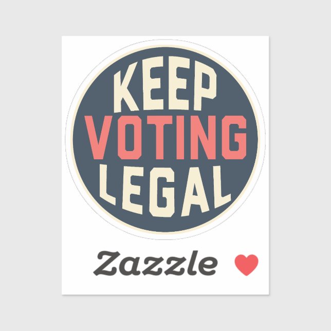 Keep Voting Legal Democracy 2028  Sticker (Sheet)