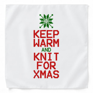 Keep Warm and Knit for Xmas Bandana
