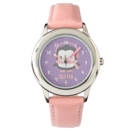 Keep Warm Cute Little Penguin Girls Watches