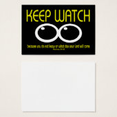 KEEP WATCH - Matthew 24:42 Tract Cards / (Front & Back)
