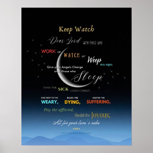 Keep Watch Night Prayer Poster