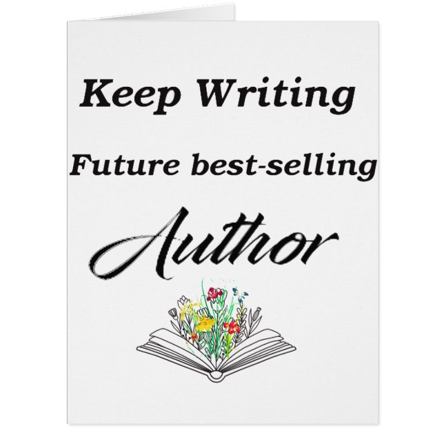 Keep Writing Future Best-Selling Author Motivation Cards (Front)