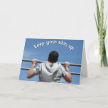 Keep Your Chin Up Card at Zazzle