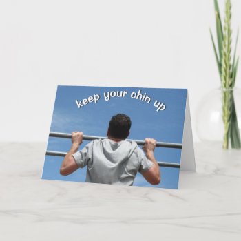 Keep Your Chin Up Card by ArtByApril at Zazzle