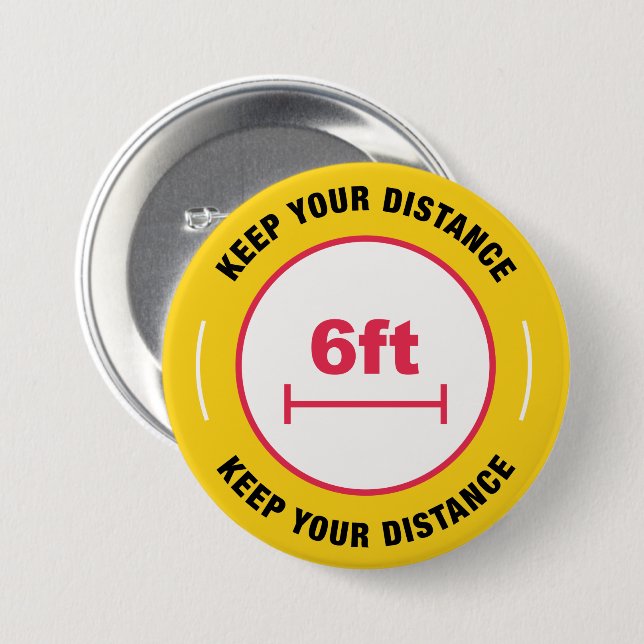 Keep Your Distance Button (Front & Back)