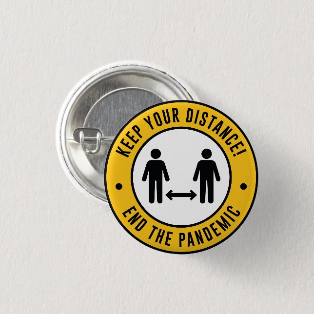 Keep Your Distance Button (Front & Back)
