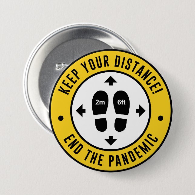 Keep Your Distance Button (Front & Back)