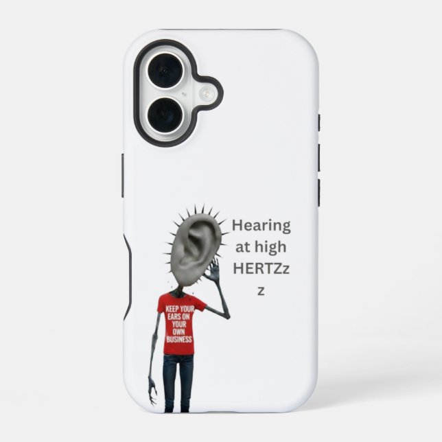 Keep your ears on your own business iPhone case (Back)