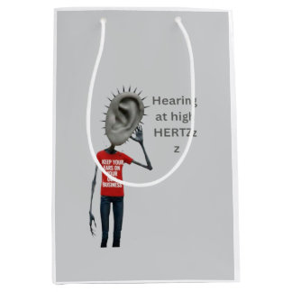 Keep your ears on your own business medium gift bag