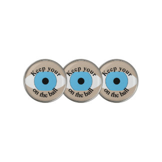 Keep Your Eye On The Ball Fun Funny Image Golf Bal Golf Ball Marker