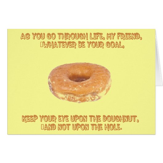 Keep your eye upon the doughnut cards (Front Horizontal)