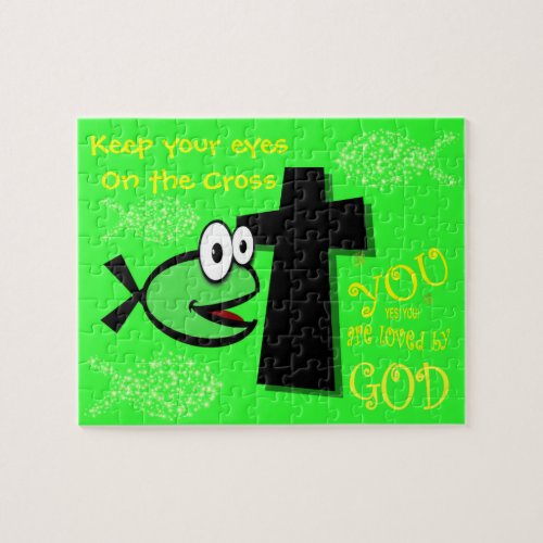 Keep Your Eyes on the Cross Jigsaw Puzzle