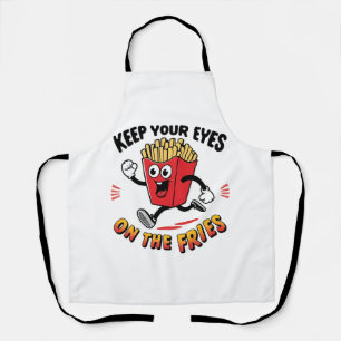 Keep Your Eyes On The Fries Apron