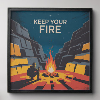 Keep Your Fire Peel And Stick Photo Tile