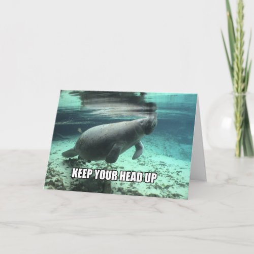 Keep Your Head Up Calming Handling Greeting Card