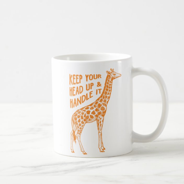 Keep Your Head Up Giraffe Coffee Mug Zazzle Com