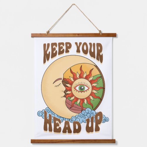 Keep Your Head Up Hanging Tapestry
