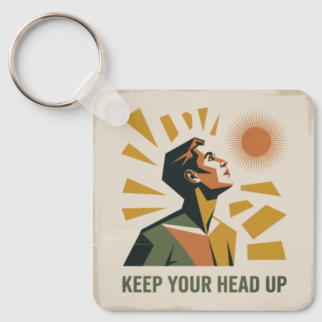 Keep Your Head Up Keychain (Front)