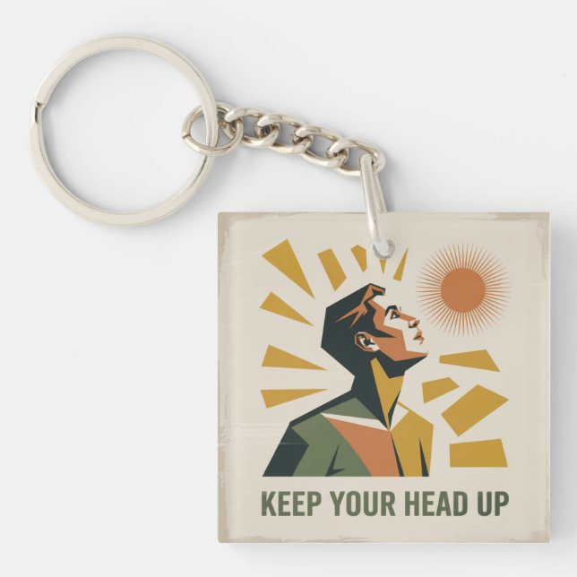 Keep Your Head Up Keychain (Front)