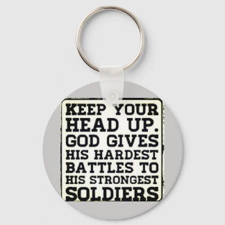 Keep your Head up Keychain