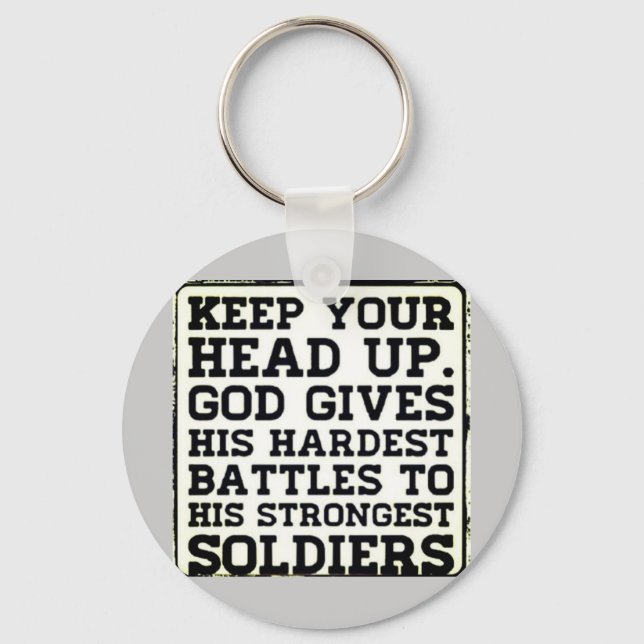 Keep your Head up Keychain (Front)