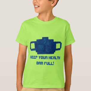 Keep Your Health Bar Full Pixel Mask  T-Shirt