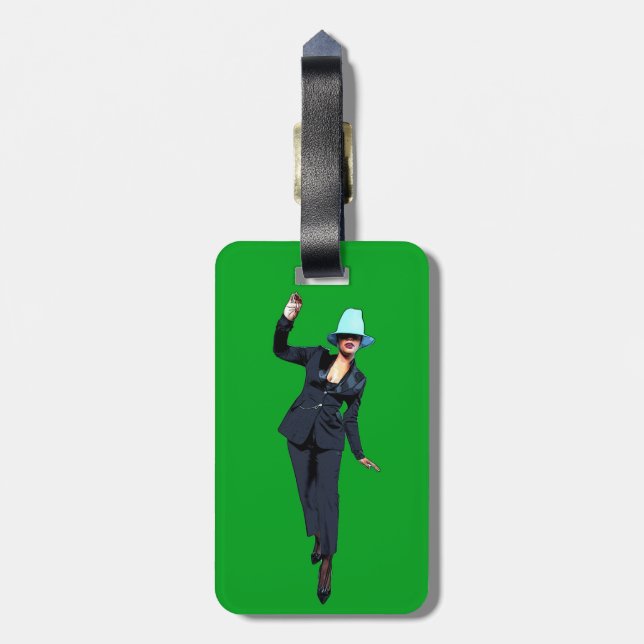 Keep Your Heart Three Stacks Luggage Tag (Back Vertical)