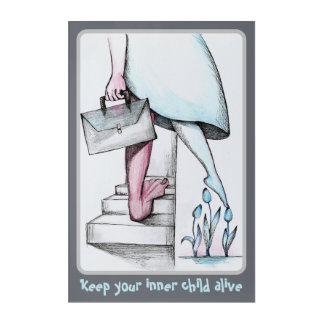 Keep your inner child alive acrylic print