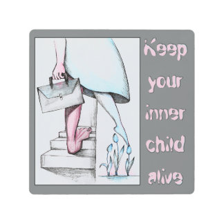 Keep your inner child alive metal print