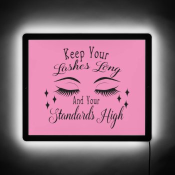 Keep Your Lashes Long Led Sign by Allita at Zazzle