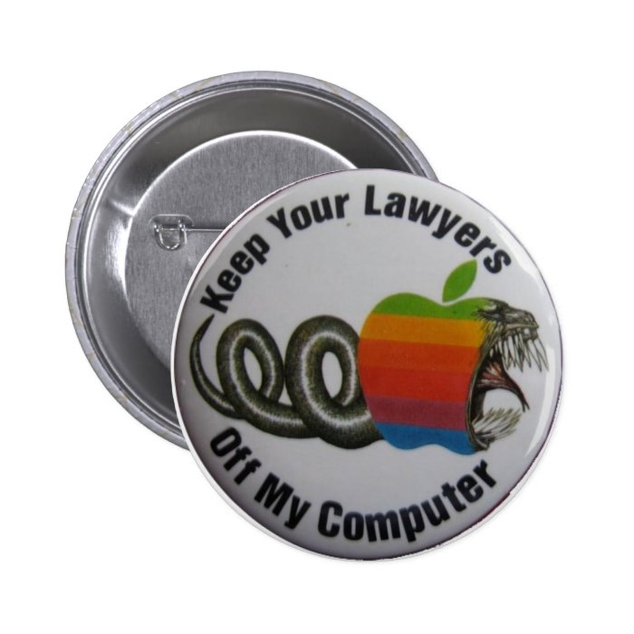 Keep Your Lawyers Off My Computer Pinback Buttons