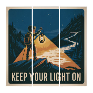 Keep Your Light On Triptych