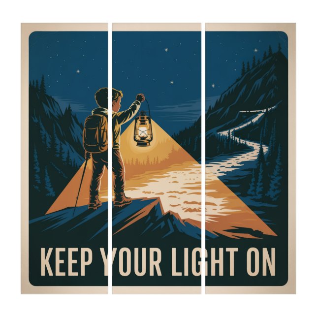 Keep Your Light On Triptych (Front)