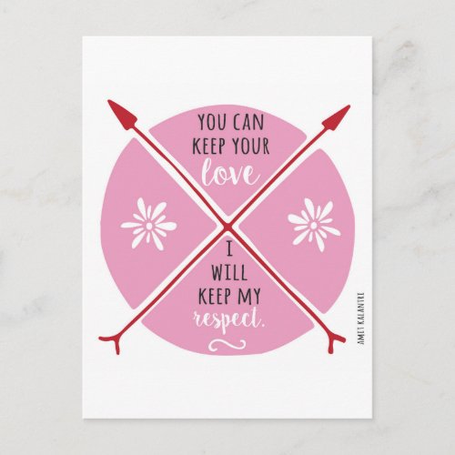 Keep Your Love Anti_Valentine Holiday Postcard