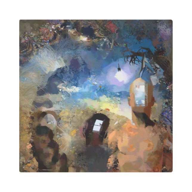 Keep your mind open metal print (Front)