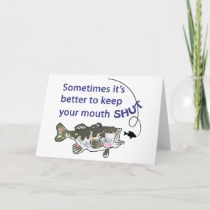 I'm a BASS MAN Funny Fishing Theme | Greeting Card